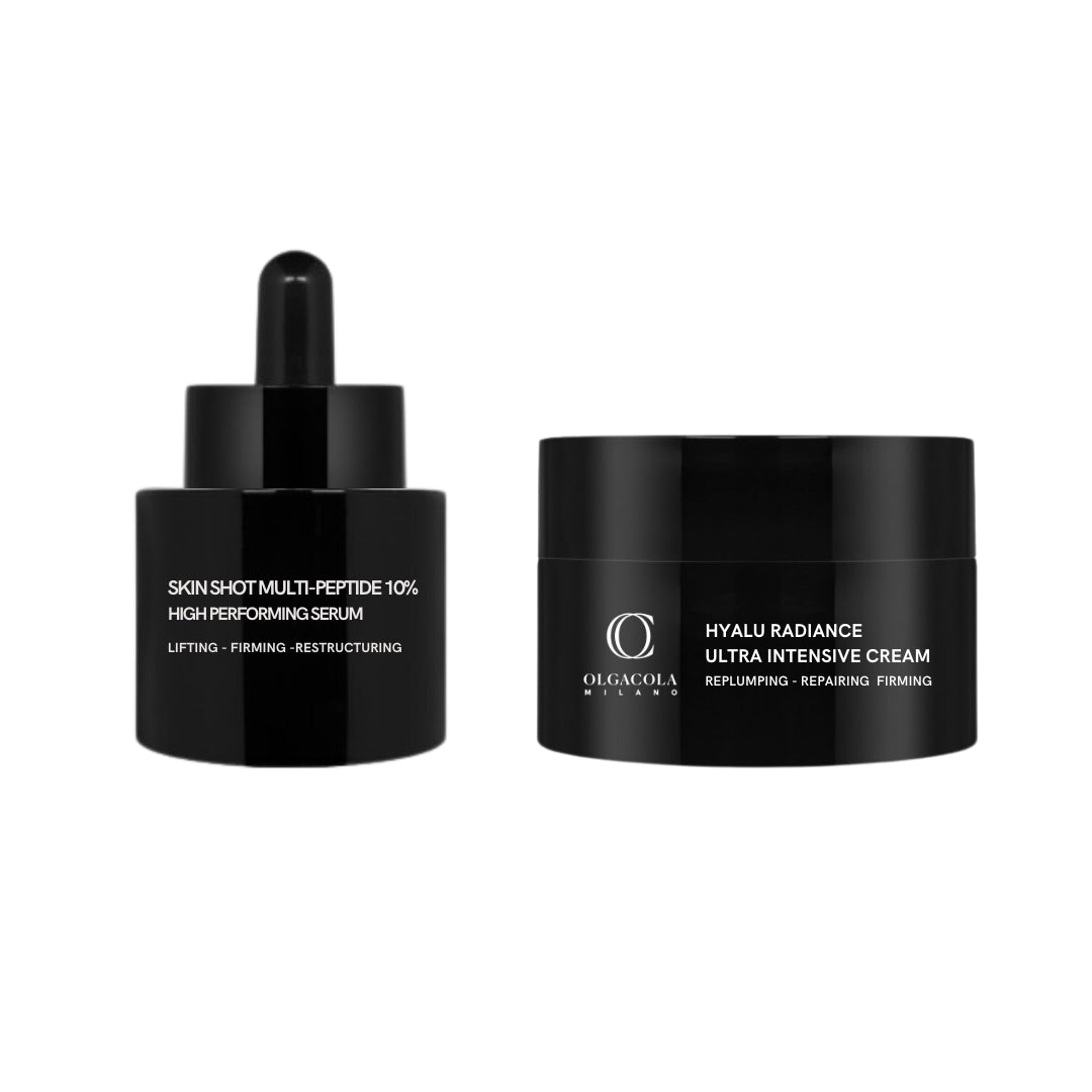Natale Kit Siero Skin Shot Polipeptidi 10% + Hyalu Radiance Ultra Intensive Cream