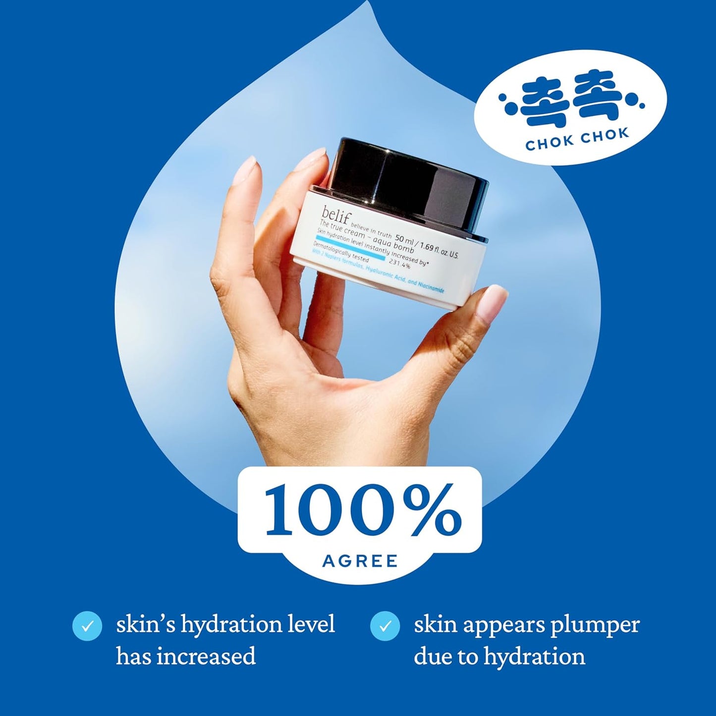 belif Aqua Bomb – Daily Niacinamide Hydrating Moisturizer